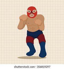 Wrestler theme element