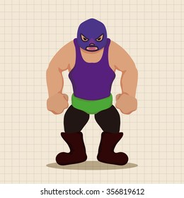 Wrestler theme element