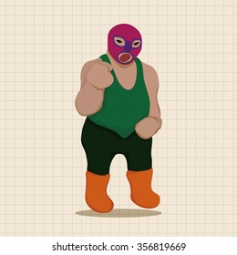 Wrestler theme element