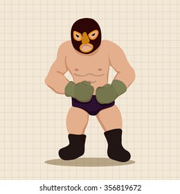 Wrestler theme element