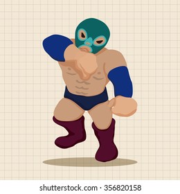 Wrestler theme element