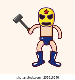Wrestler theme elements 