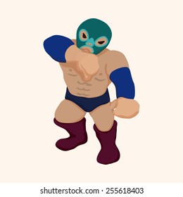 Wrestler theme elements 