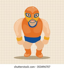 Wrestler theme elements 