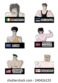 Wrestling characters