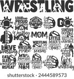Wrestling Cheer Vector Designs Bundle