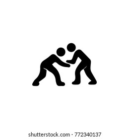 wrestling icon. Silhouette of an athlete icon. Sportsman element icon. Premium quality graphic design. Signs, outline symbols collection icon for websites, web design on white background