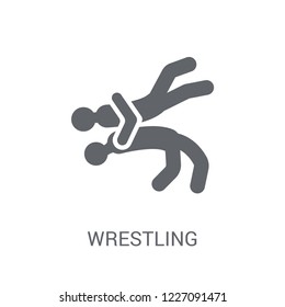 Wrestling icon. Trendy Wrestling logo concept on white background from Professions collection. Suitable for use on web apps, mobile apps and print media.