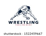 wrestling logo icon vector isolated