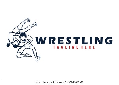 Wrestling Logo Icon Vector Isolated