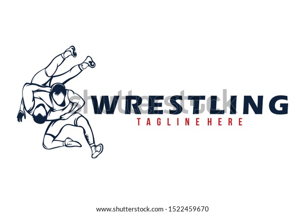 Wrestling Logo Icon Vector Isolated Stock Vector (Royalty Free ...