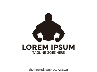 wrestling logo. vector illustration