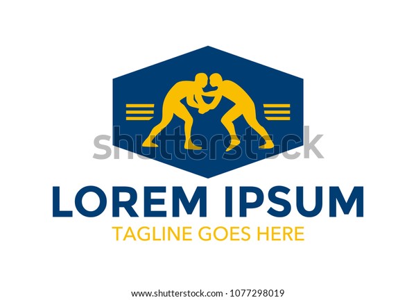 Wrestling Logo Vector Illustration Stock Vector (Royalty Free ...