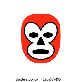 Wrestling mask icon. Clipart image isolated on white background.