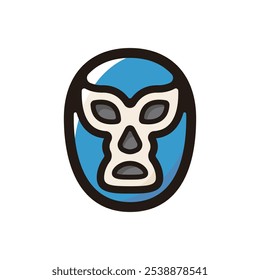 Wrestling Maske Gliederungssymbol für Grafikdesign, Apps und Websites