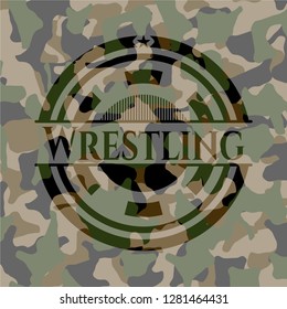 Wrestling on camouflaged texture