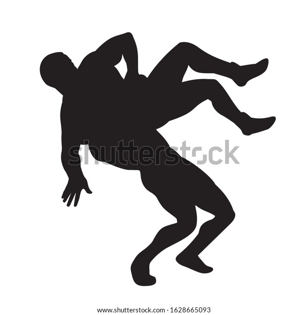 Wrestling Silhouette Greco Roman Vector Image Stock Vector (Royalty ...