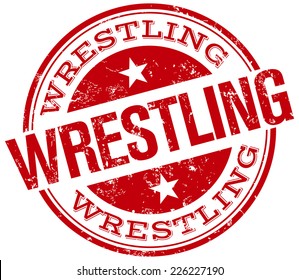 wrestling stamp