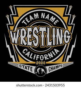 Wrestling State Champs - 2024 (Insert Team Name)