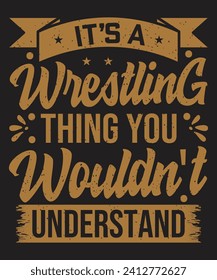 It is a wrestling thing you would not understand typography design with grunge effect