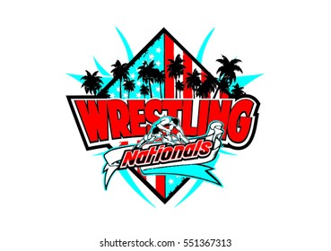 Wrestling Vector Logo