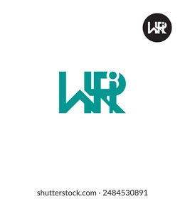 WRI-Logo-Buchstabe Monogram Design