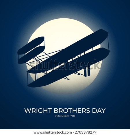 Wright Brothers Day background vector illustration. Suitable for wright brothers day celebration.