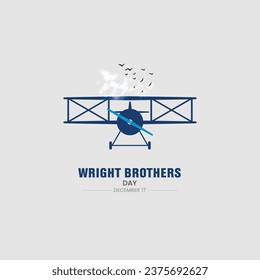 Wright Brothers Day. Wright Brothers Creative concept. 