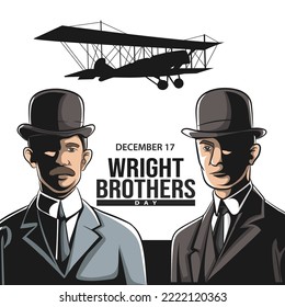 Wright Brothers Day. December 17. Holiday concept