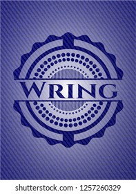 Wring denim background