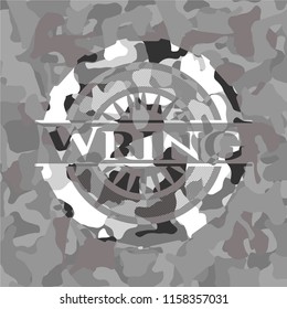 Wring on grey camo texture