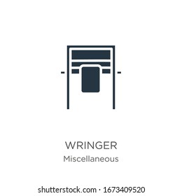 Wringer icon vector. Trendy flat wringer icon from miscellaneous collection isolated on white background. Vector illustration can be used for web and mobile graphic design, logo, eps10