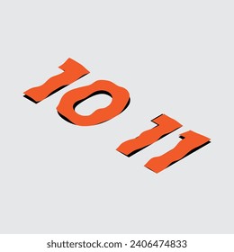 Wringkled text effect typography isolated