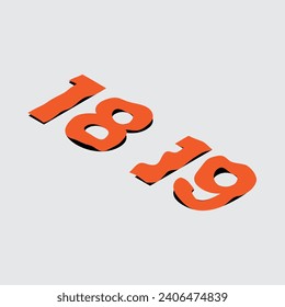Wringkled text effect typography isolated