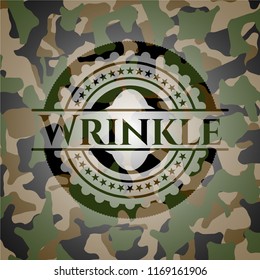 Wrinkle camouflaged emblem