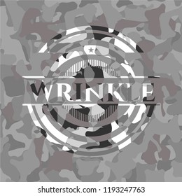 Wrinkle on grey camouflage pattern