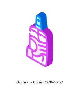 wrinkle smoothing detergent spray isometric icon vector. wrinkle smoothing detergent spray sign. isolated symbol illustration