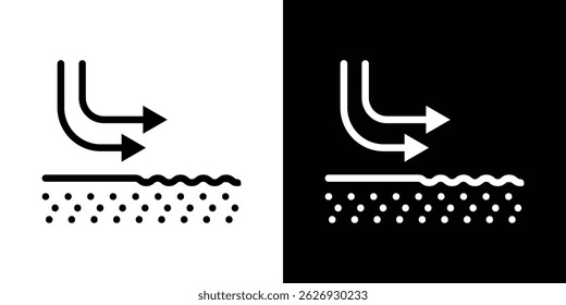 Wrinkle smoothing icon concept, vector illustration