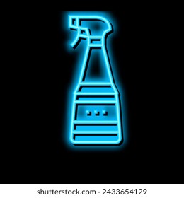 wrinkle smoothing spray neon light sign vector. wrinkle smoothing spray illustration