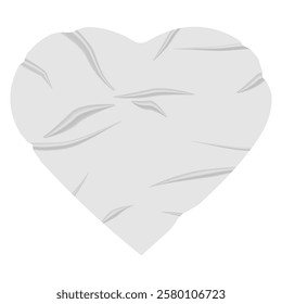 Wrinkle sticker Valentine heart icon