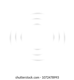 Wrinkle texture convex template on white abstract background vector illustration