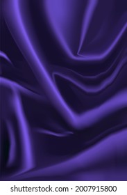 Wrinkled cloth texture. Concept 3d realism object eps 10. Background for the web page.
