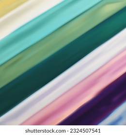 The wrinkled color fabric lies in folds and drapery. Textile texture in color