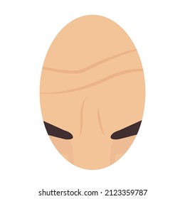 Wrinkled male skin closeup for beauty concept design. Facial rejuvenation and anti-aging therapy in men. Vector illustration