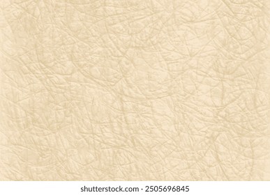 Wrinkled scratched texture background of beige paper or cardboard