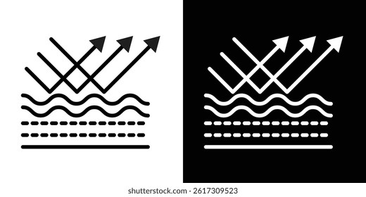 Wrinkles face reflection icon vector for web and mobile app. Symbol isolated.