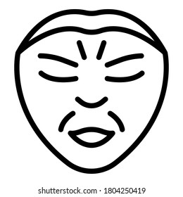 Falten bilden das Symbol aus. Rahmenfalten bilden Vektorsymbol für Webdesign einzeln auf weißem Hintergrund