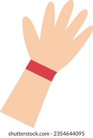 Wrist Human Body Parts Education Vector Illustration