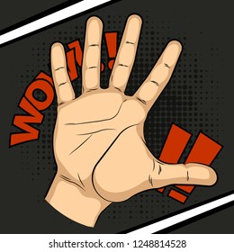 Wrist of people comics sketch picture set. Cartoon palm man's hand banner illustration. Human individual gesture of fives fingers drawing outline. People knukle gesture collection