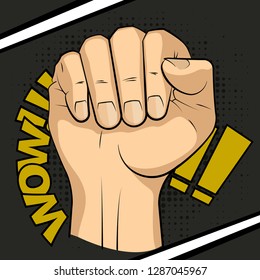 Wrist of people comics sketch picture set. Cartoon palm man's hand banner illustration. Human individual gesture of fives fingers drawing outline. People knukle gesture collection